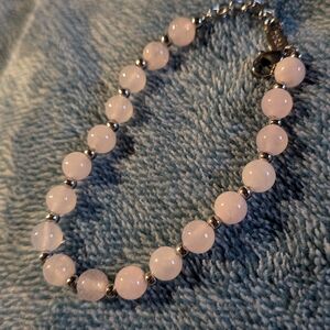 Pale Pink Bracelet Brand New Quartz Crystals Light Pink Tocara Montreal